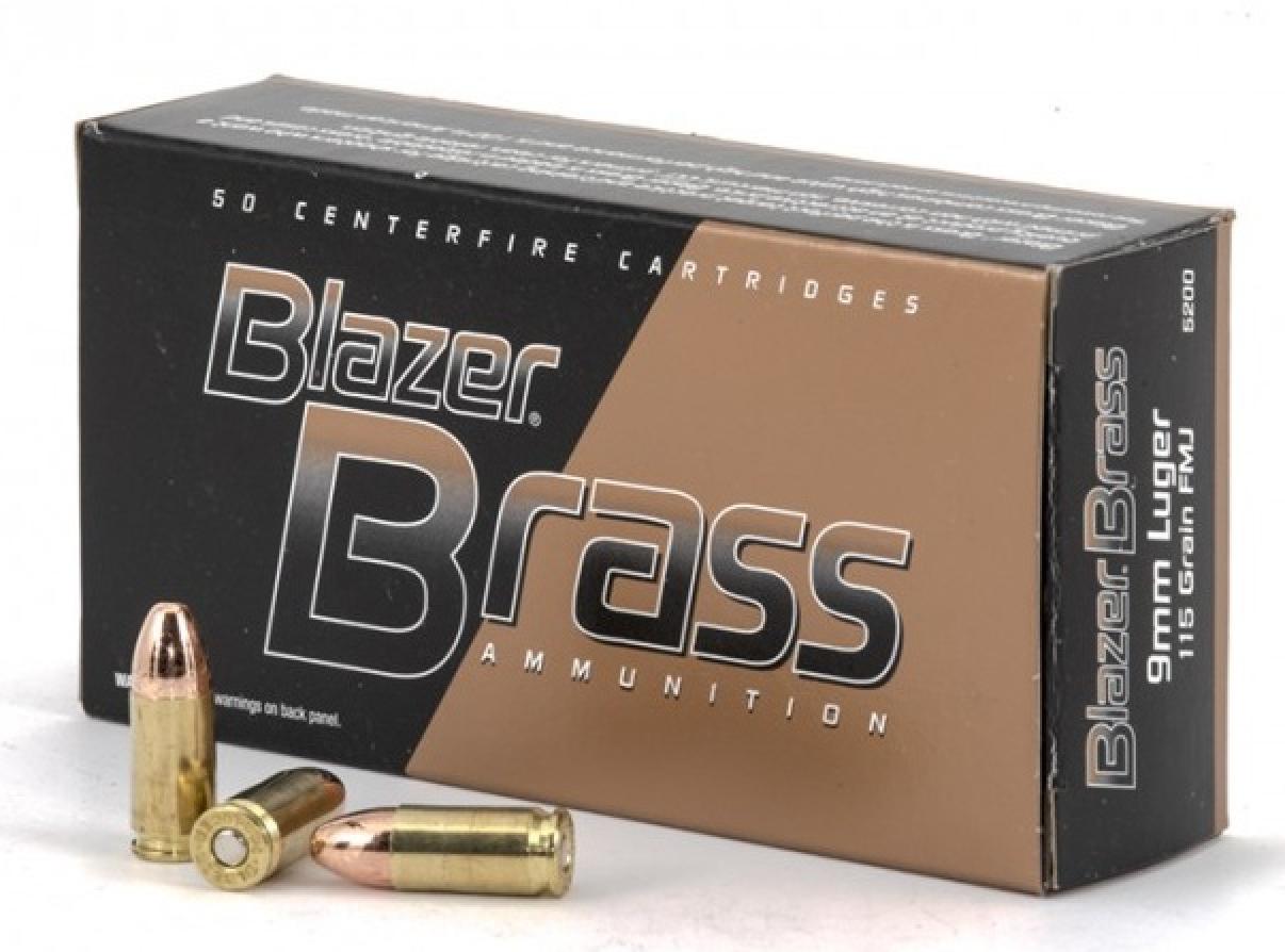 CCI Blazer Brass 9mm Luger 115 Grain Full Metal Jacket