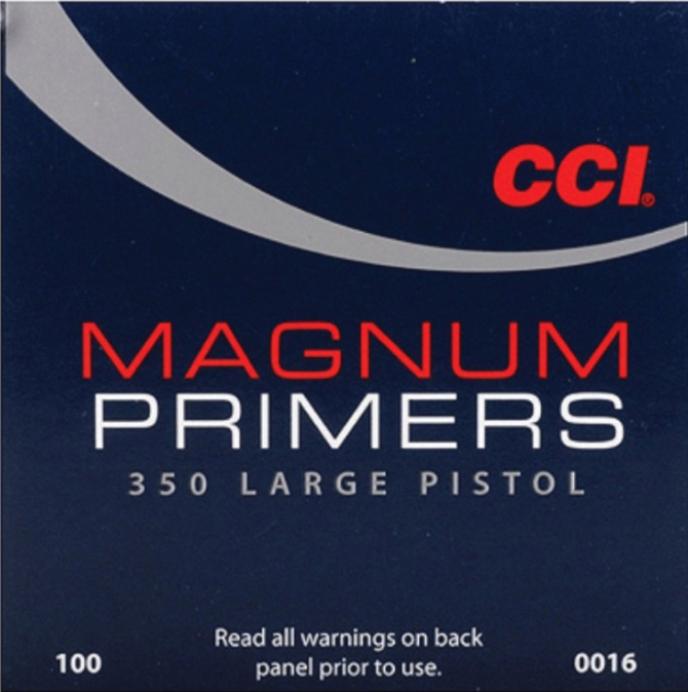CCI Magnum Large Pistol Primers 350 - 100 Count