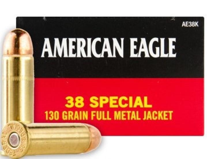 Federal Premium American Eagle .38 Special 130 Grain Full Metal Jacket Info