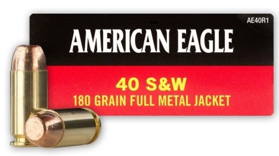 Federal Premium American Eagle .40 S&W 180 Grain Full Metal Jacket Info