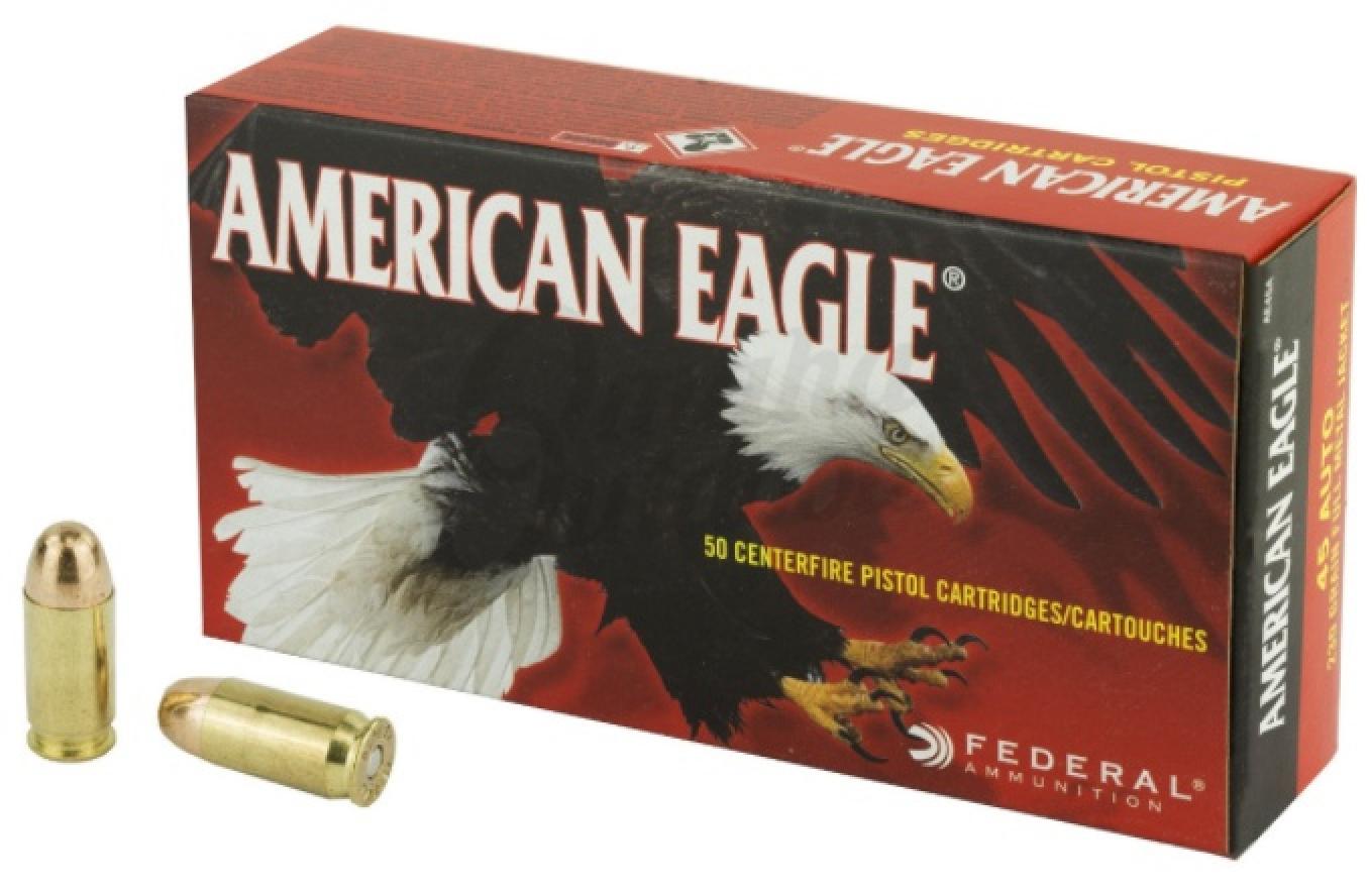 Federal Premium American Eagle 45 ACP AUTO 230 Grain Full Metal Jacket