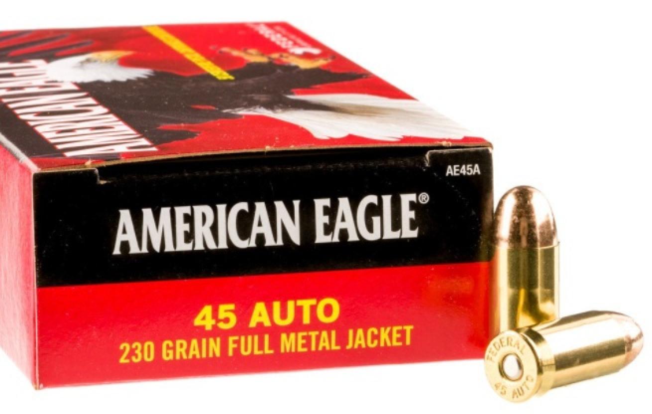 Federal Premium American Eagle 45 ACP AUTO 230 Grain Full Metal Jacket Info