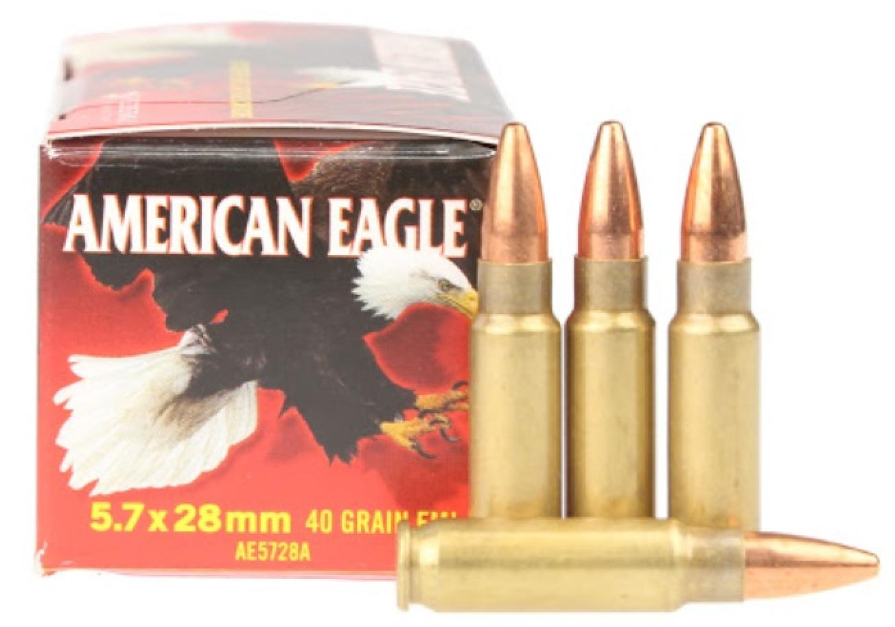Federal Premium American Eagle 5.7x28mm 40 Grain Total Metal Jacket Info