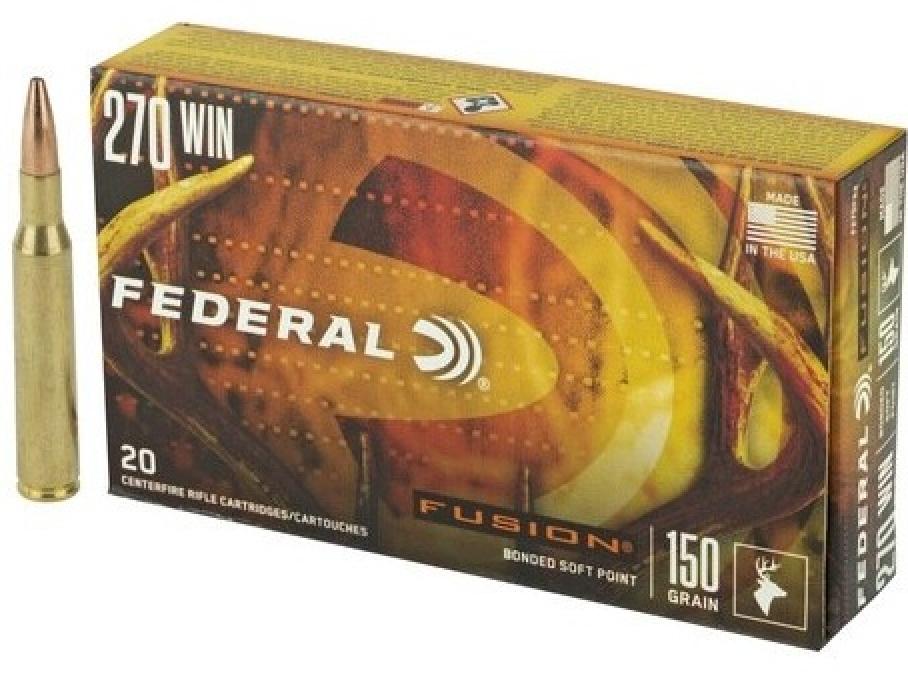 Federal Premium Fusion .243 Winchester 95 Grain Bonded Spitzer Boat Tail
