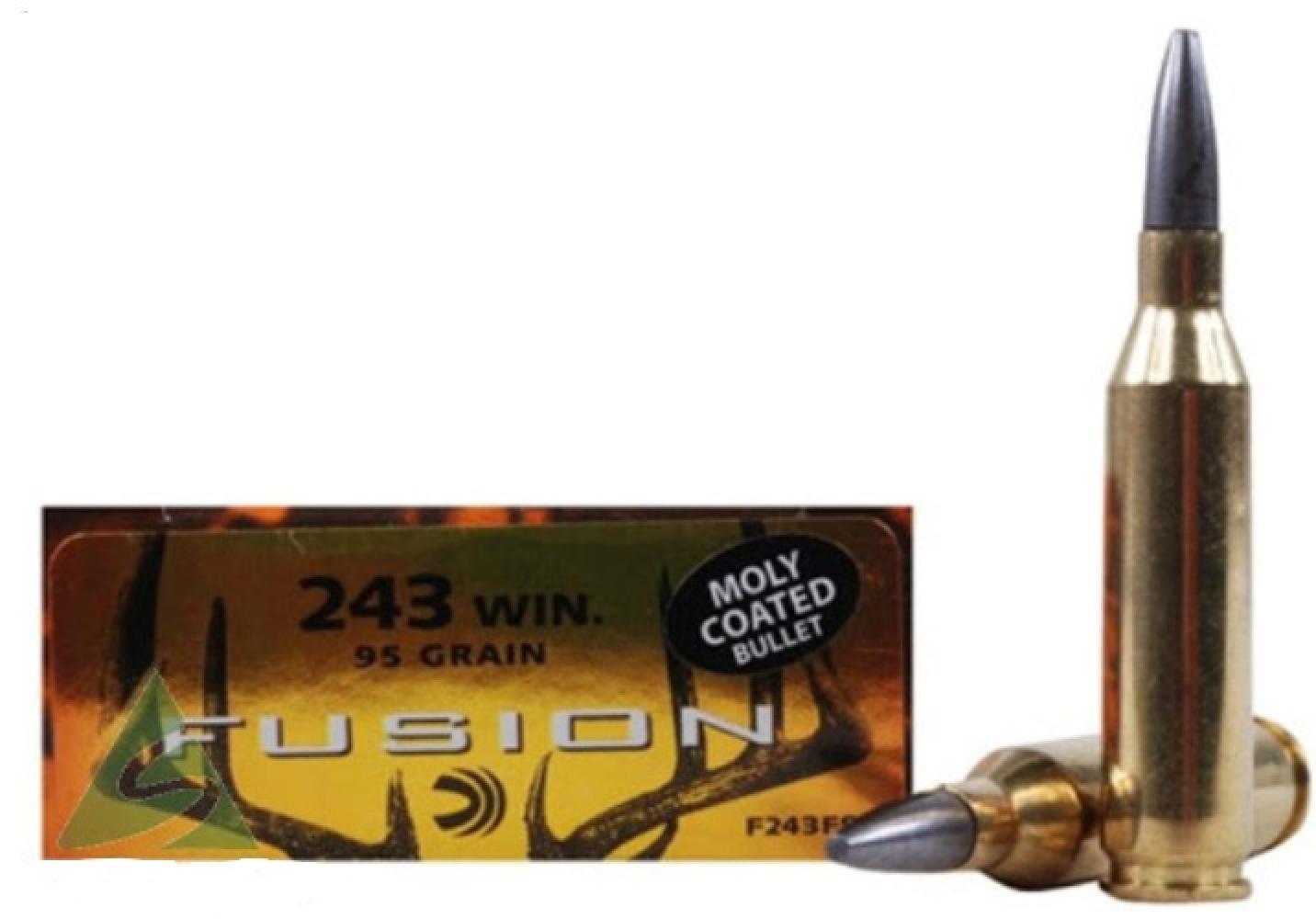 Federal Premium Fusion .243 Winchester 95 Grain Bonded SPTZ Boat Tail