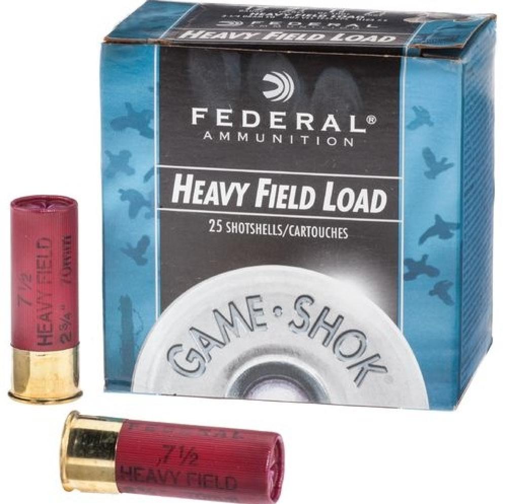 Federal Premium Game Shok Upland Heavy Field Load 12 Gauge Shotshells #6