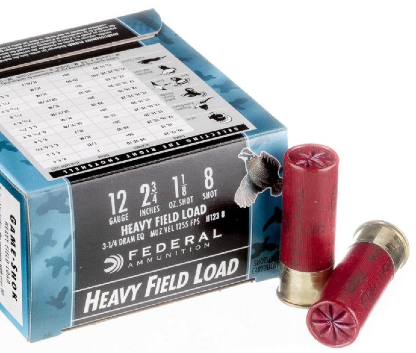 Federal Premium Game-Shok 12 Gauge Heavy Field Load Shotshells #8 Info