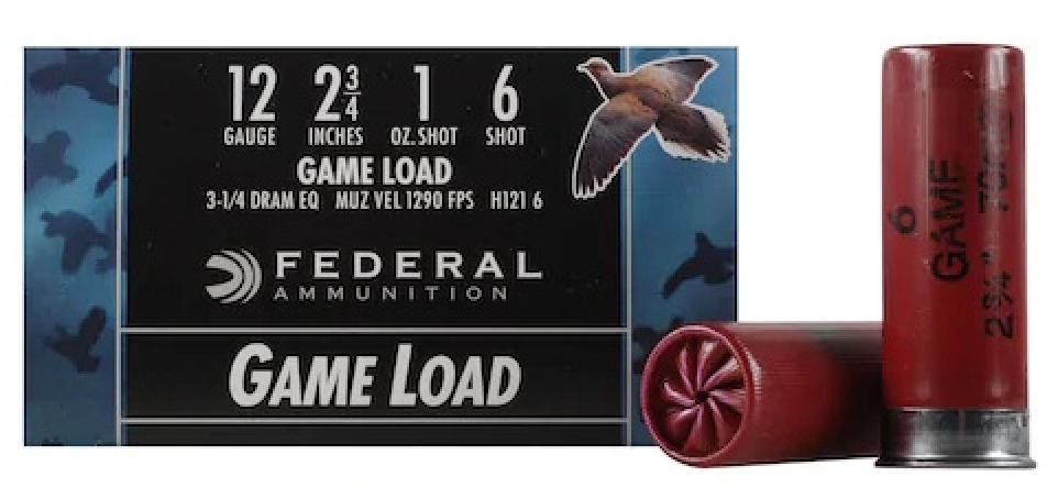 Federal Premium Game-Shok Game Load 12 Gauge #6 Shotshells Info