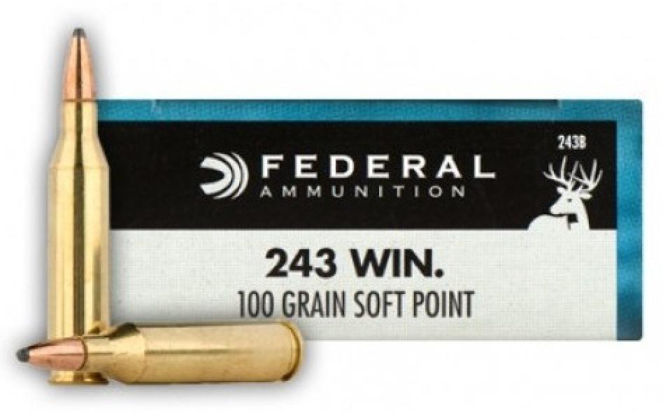 Federal Premium Power-Shok .243 Winchester 100 Grain Jacketed Soft Point Info