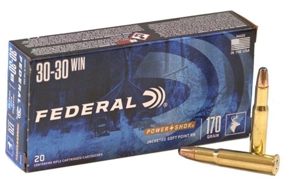 Federal Premium Power-Shok .30-30 Winchester 170 Grain Round Nose Soft Point