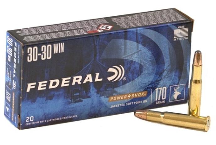 Federal Premium Power-Shok .30-30 Winchester 170 Grain Round Nose Soft Point 