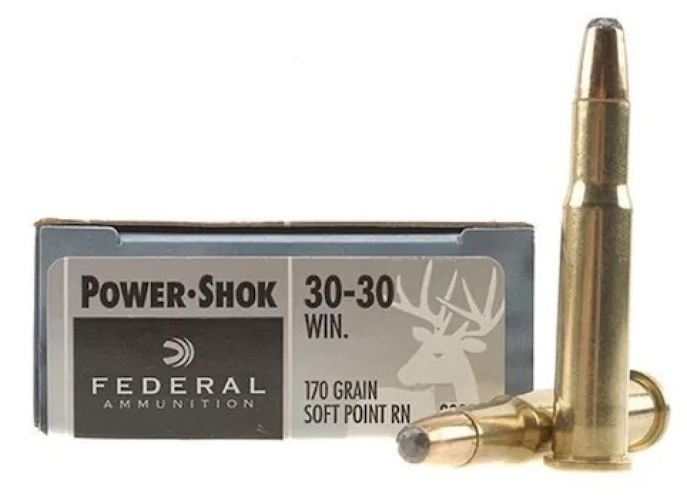 Federal Premium Power-Shok .30-30 Winchester 170 Grain Round Nose Soft Point Info