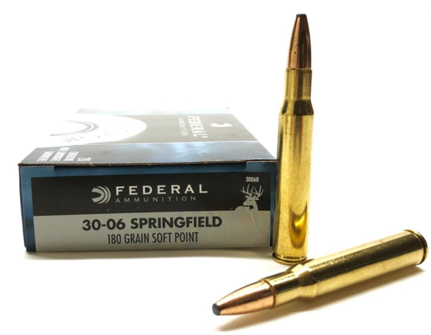 Federal Premium Power-Shok 30-06 Springfield 180 Grain Jacketed Soft Point Info