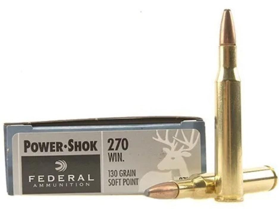 Federal Premium Power-Shok .270 Winchester 130 Grain Soft Point Info