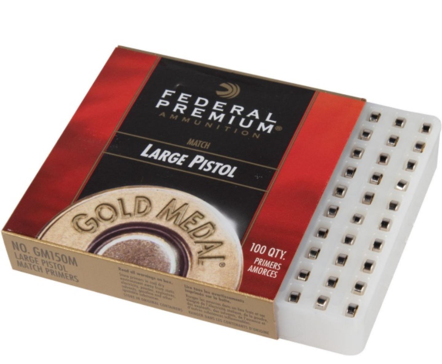 Federal Premium Gold Medal #150 Large Pistol Match Primer