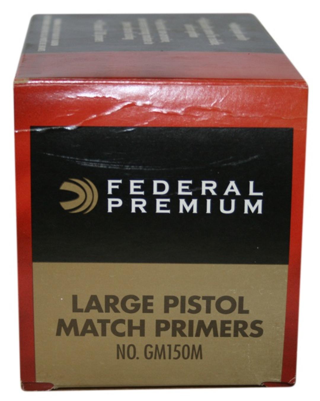 Federal Premium Gold Medal #150 Large Pistol Match Primer