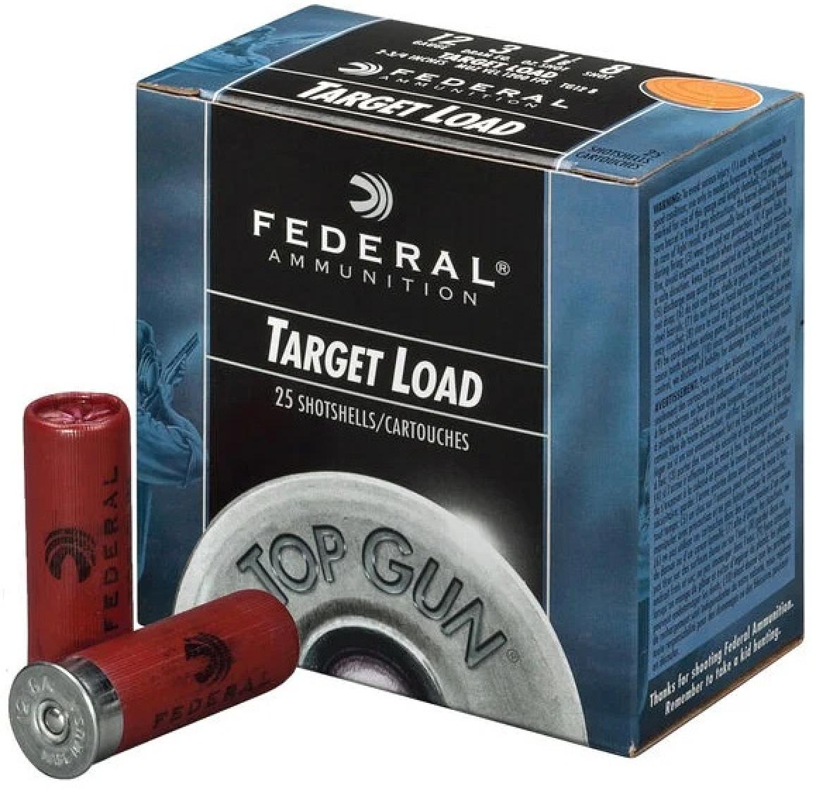 Federal Premium Top Gun Target Load 12 gauge #8 Shotshells