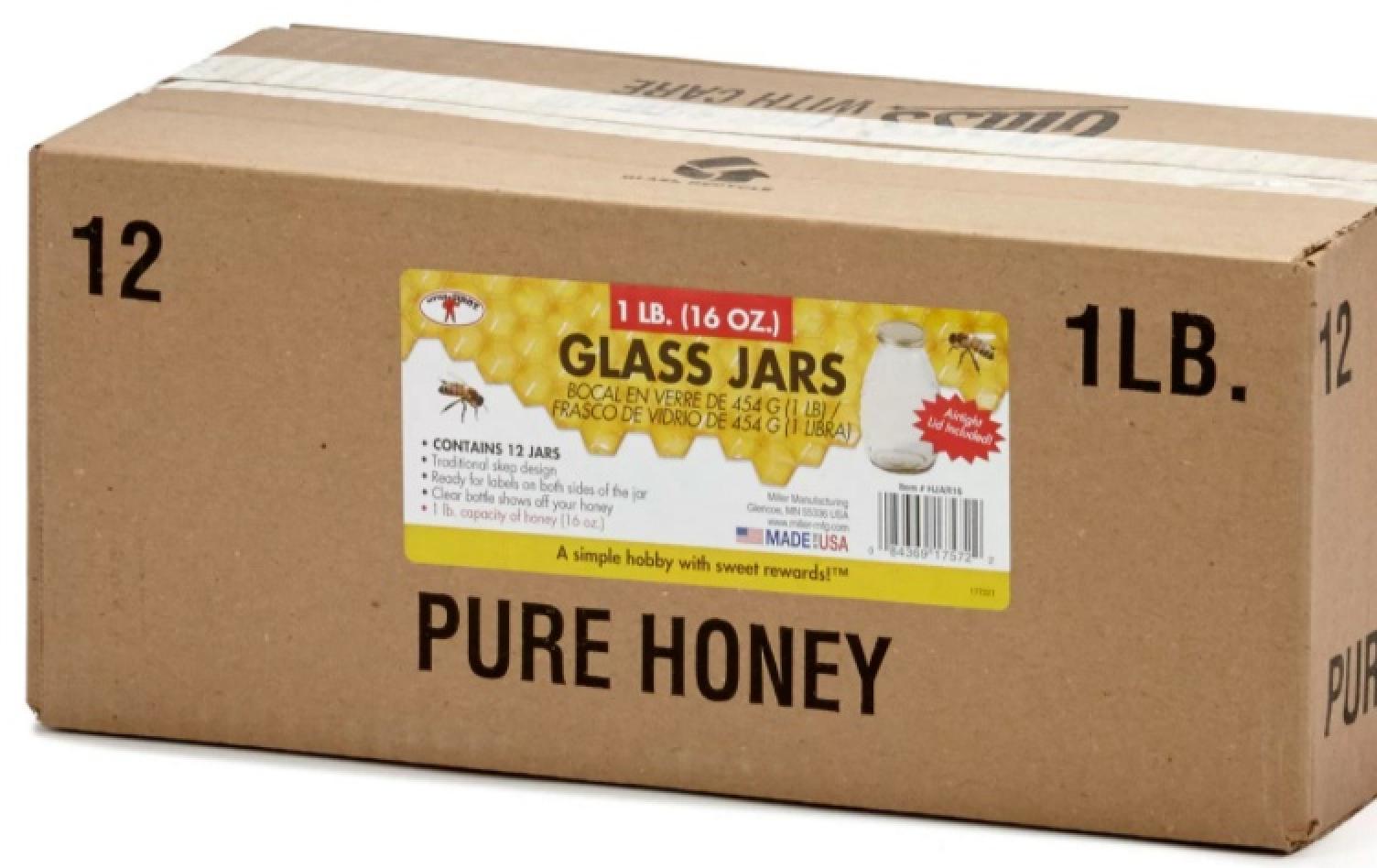 Little Giant 16 oz Glass Jar Case
