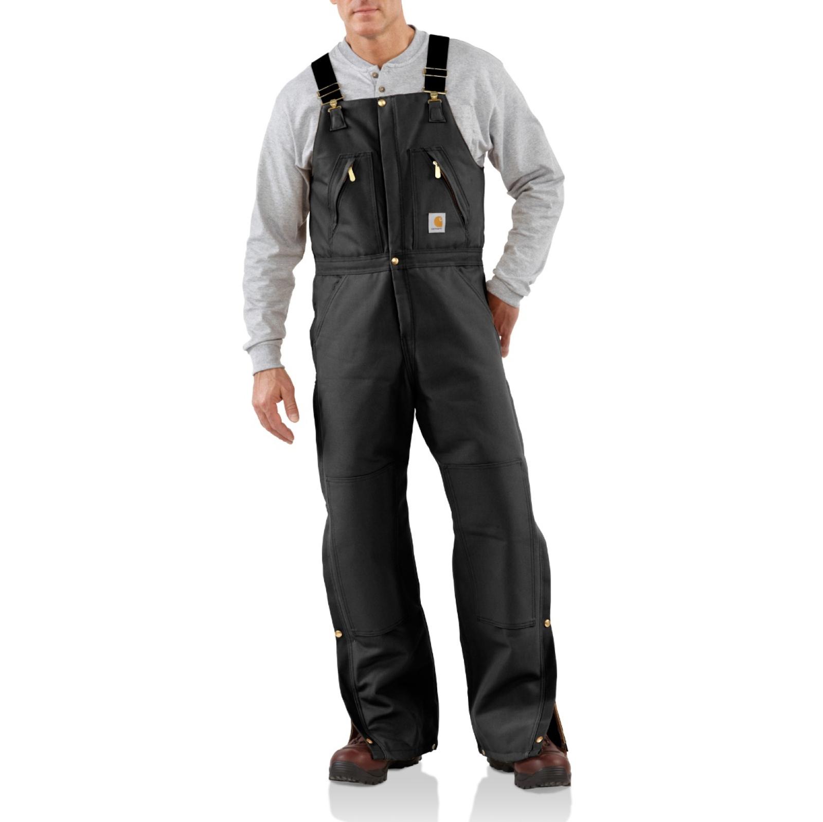 Carhartt Duck Zip-to-Waist Biberall/ Quilt-Lined