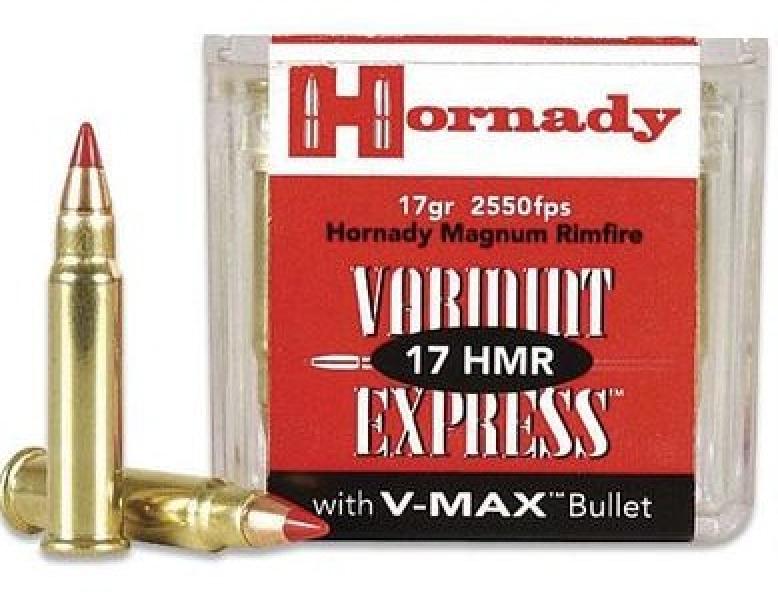 Hornady Varmint Express 17 HMR Ammo 17 Grain Hornady V-Max Info