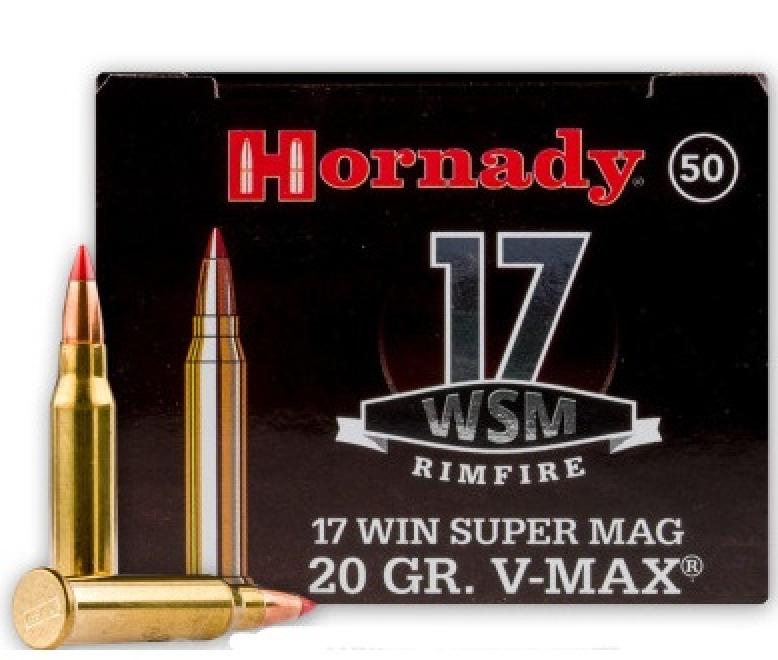 Hornady Varmint Express® 17 Winchester Super Magnum (WSM) 20 grain V-MAX®  Info