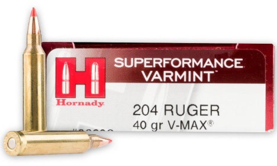 Hornady Superformance Varmint 204 Ruger 40 Grain V-Max