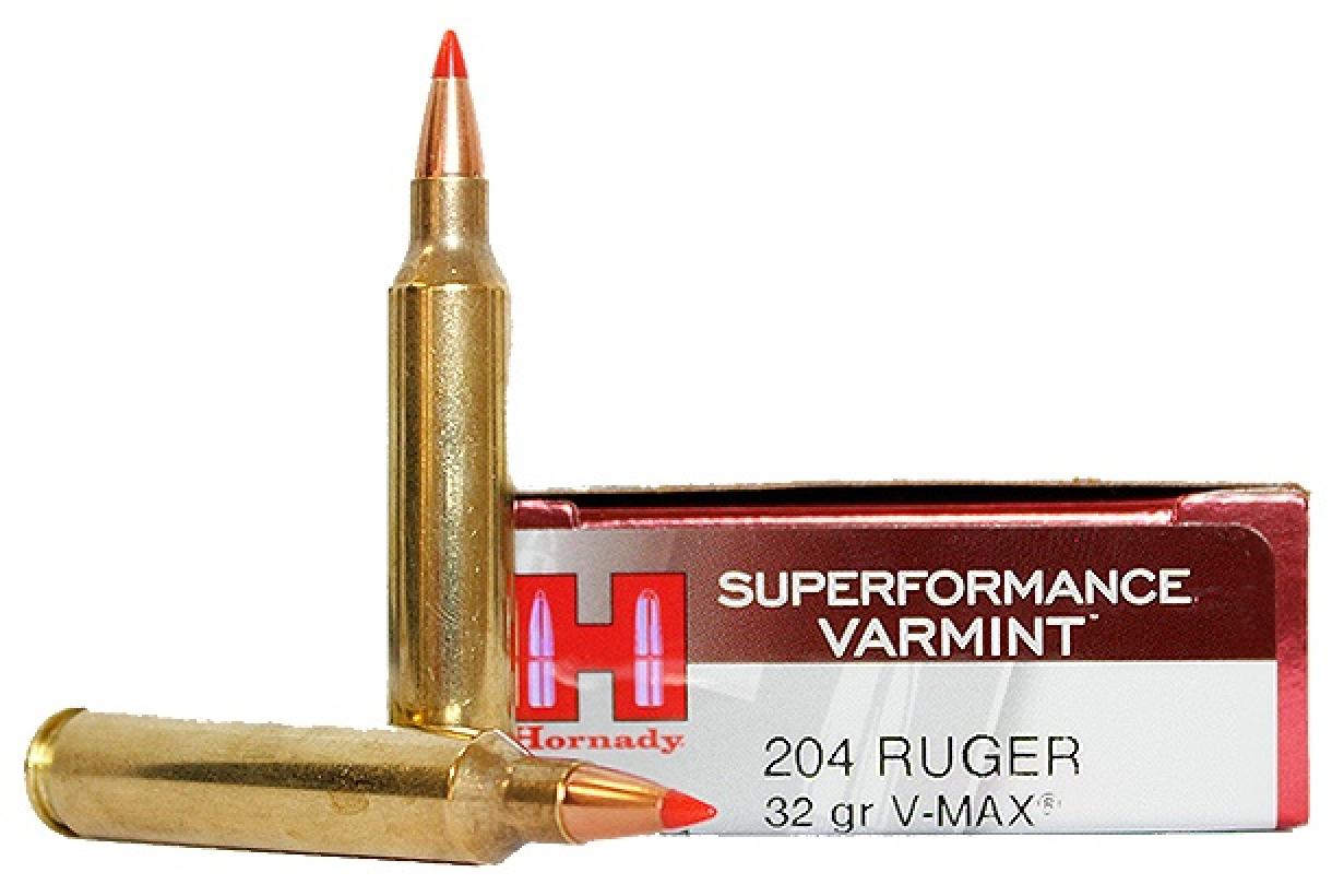 Hornady Superformance Varmint 204 Ruger 32 Grain V-Max Info