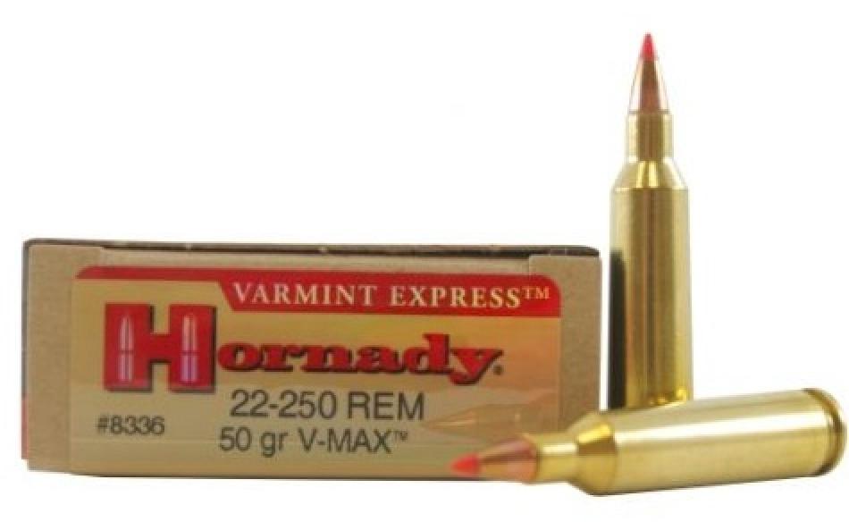 Hornady Varmint Express 22-250 Remington 50 Grain V-MAX Info