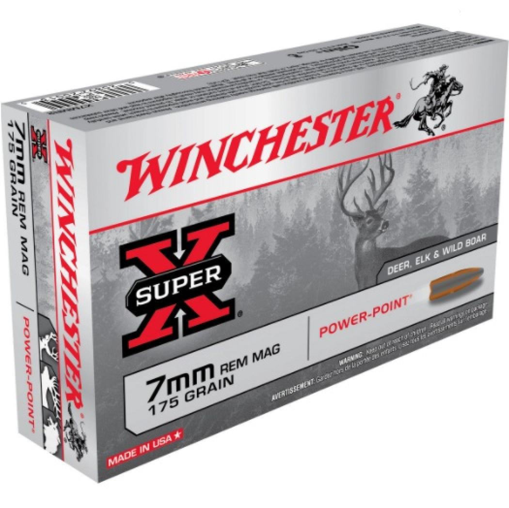 Winchester Super-X 7mm Remington Magnum 175 Grain Power-Point