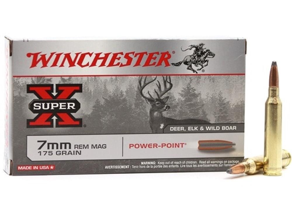 Winchester Super-X 7mm Remington Magnum 175 Grain Power-Point