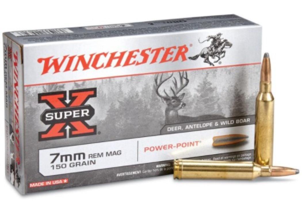 Winchester Super-X 7mm Remington Magnum 150 Grain Power-Point
