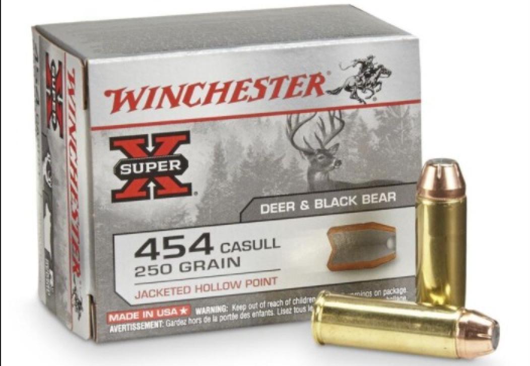 Winchester Super-X Ammunition 454 Casull 250 Grain Jacketed Hollow Point