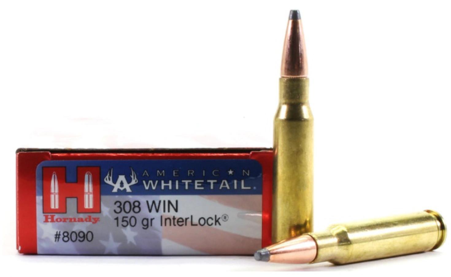 Hornady American Whitetail® 308 Winchester 150 grain Interlock Spire Point