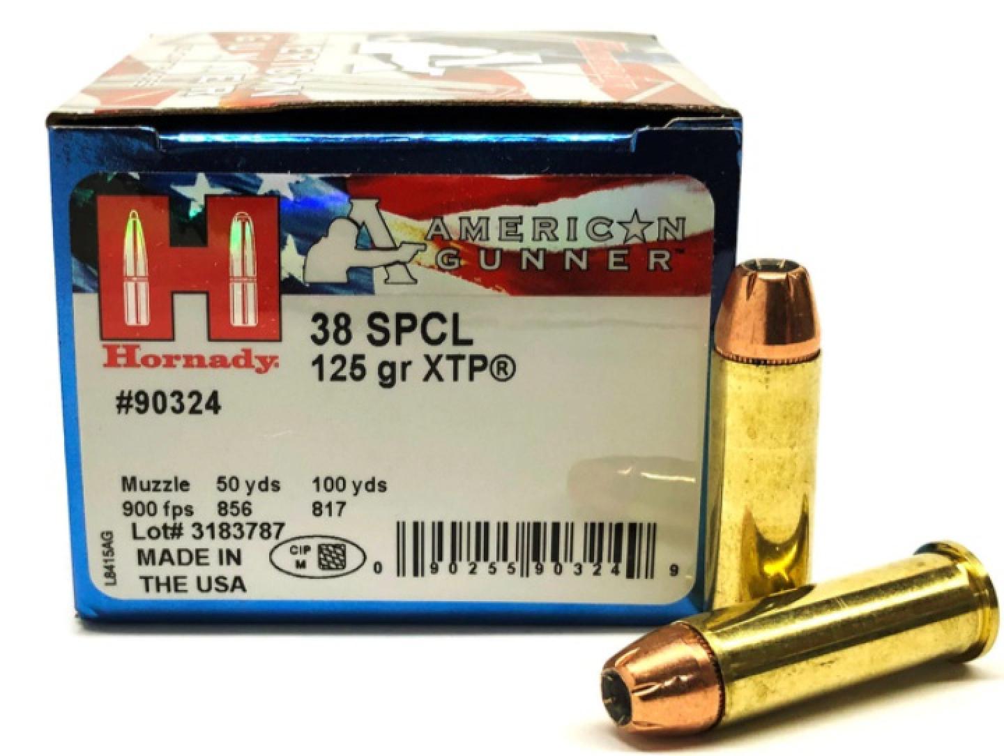 Hornady American Gunner 38 Special 125 grain XTP Jacketed Hollow Point