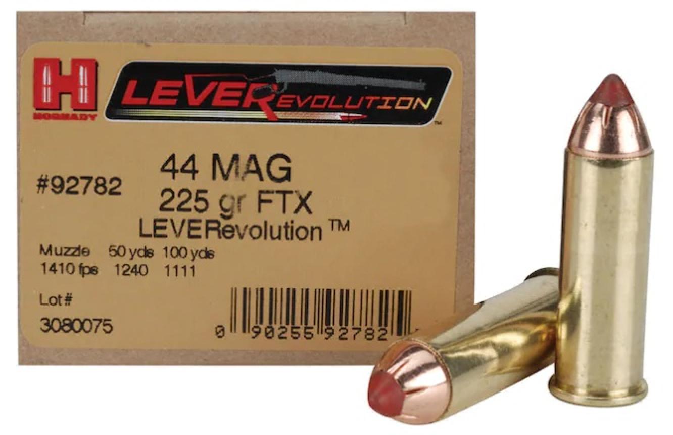 Hornady LEVERevolution 44 Remington Magnum 225 grain FTX