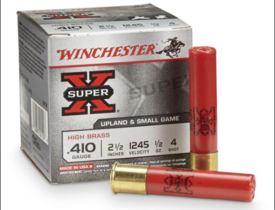 Winchester Super-X High Brass .410 Bore 2-1/2" 1/2 oz #4 Shot