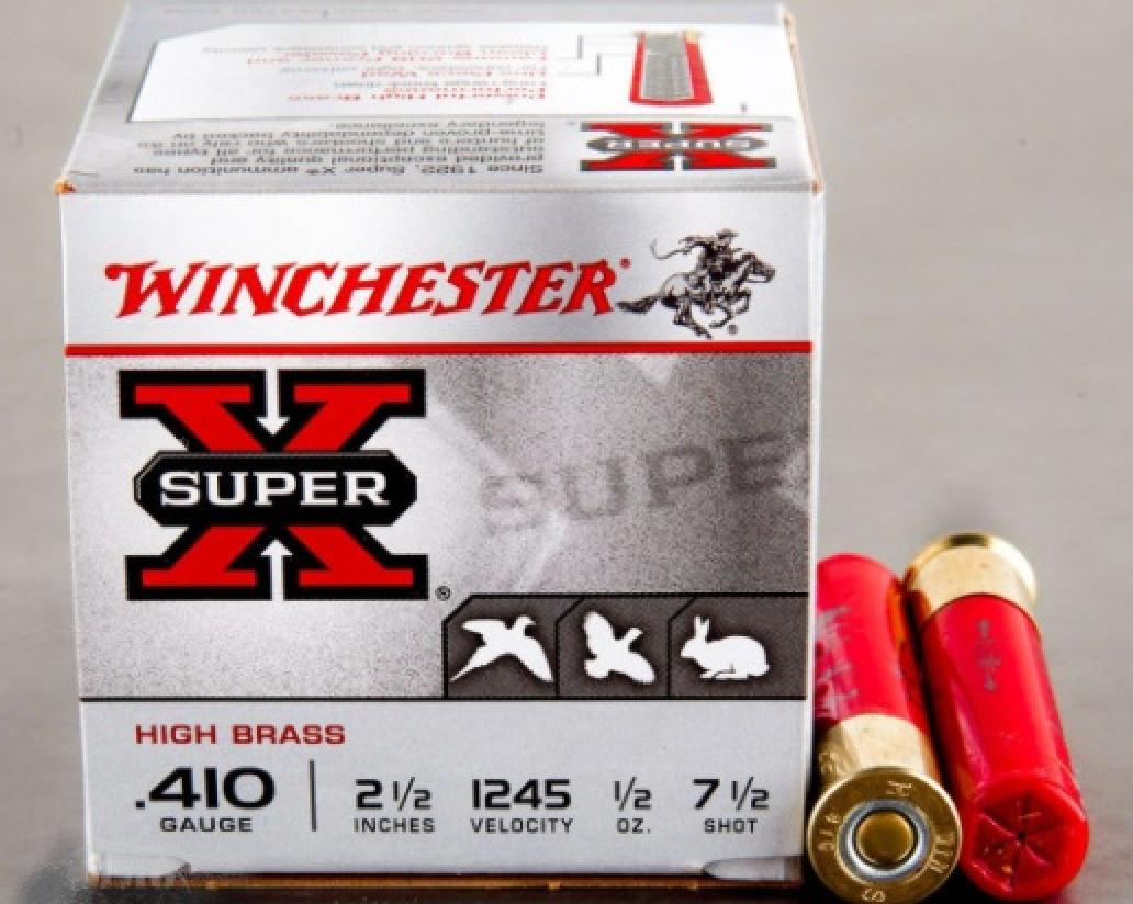 Winchester Super-X High Brass 410 Bore 2-1/2" 1/2 oz #7-1/2 Shot