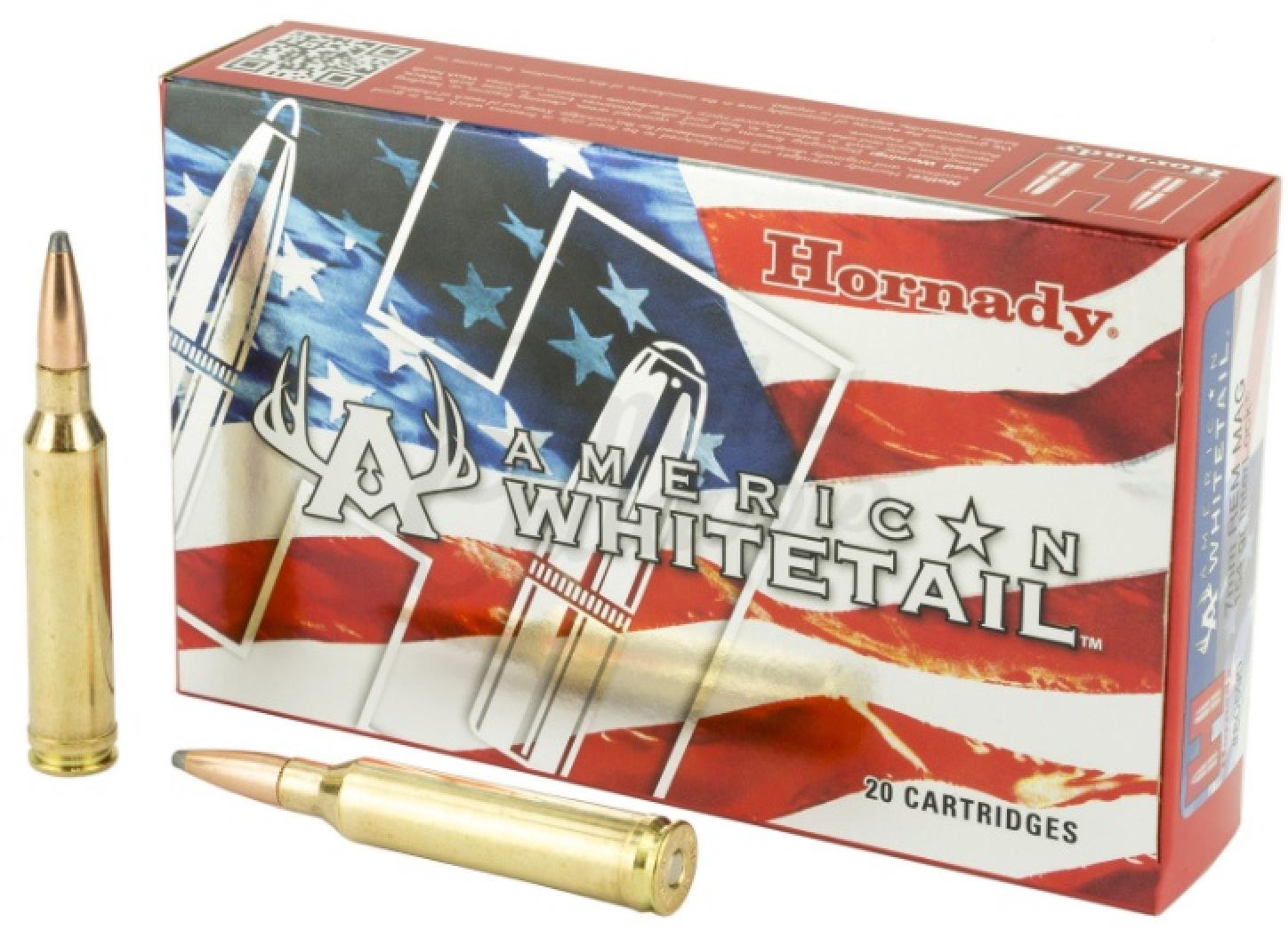 Hornady American Whitetail 7mm Remington Magnum 154 grain InterLock SP
