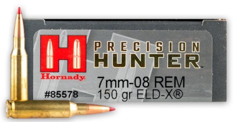 Hornady Precision Hunter 7mm-08 Remington 150 grain ELD-X