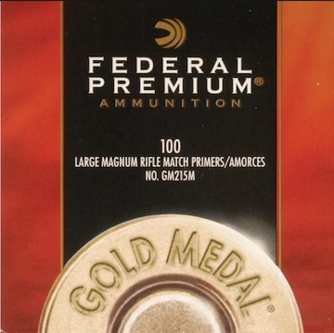 Federal Premium Gold Medal Large Pistol Magnum Match Primer