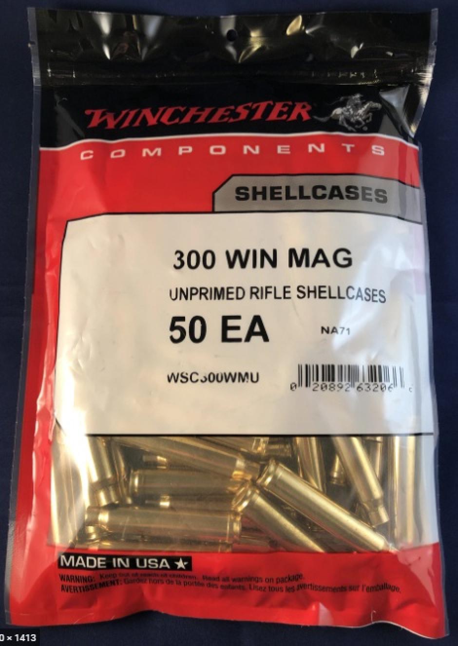 Winchester Brass 300 Winchester Magnum