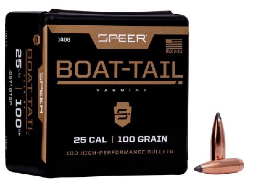 Speer 25 Caliber (257 Diameter) 100 Grain Spitzer Boat Tail