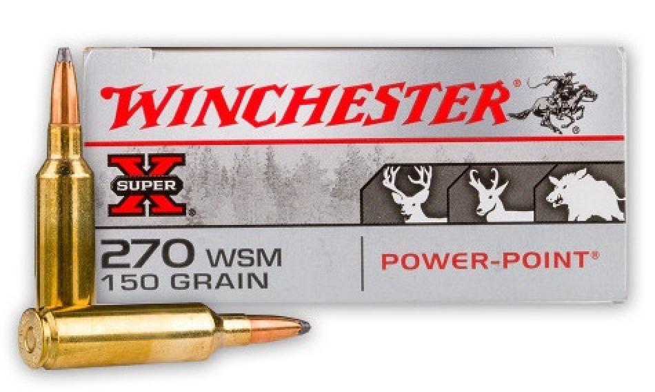 Winchester Super-X 270 Winchester Short Magnum (WSM) 150 Grain Power-Point