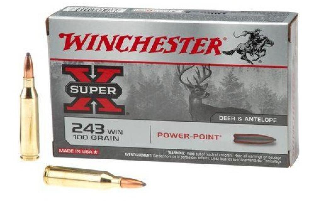 Winchester Super-X 243 Winchester 100 Grain Power-Point