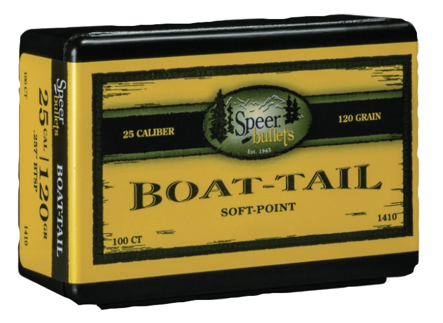 Speer 25 Caliber (257 Diameter) 120 Grain Spitzer Boat Tail
