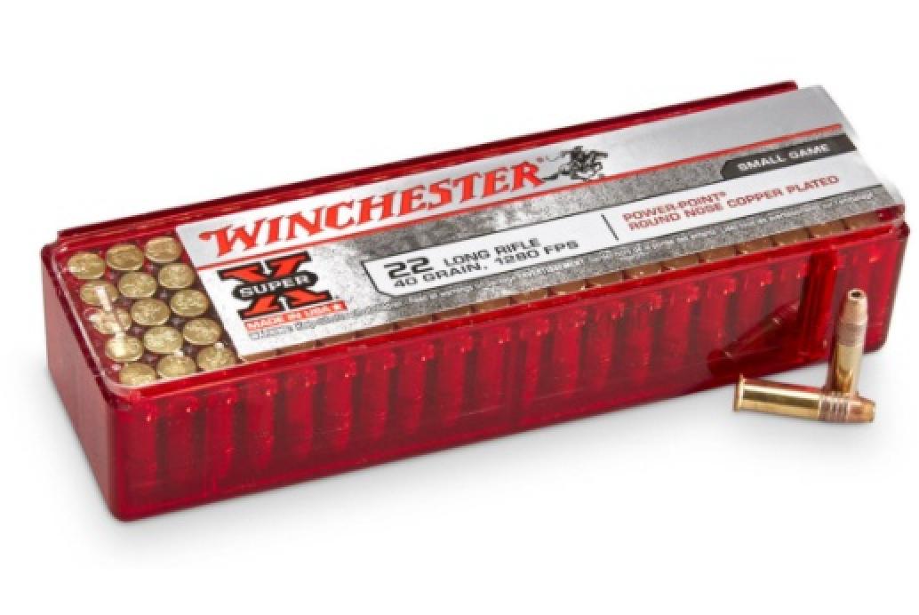 Winchester Super-X High Velocity 22 Long Rifle 40 Grain Power-Point