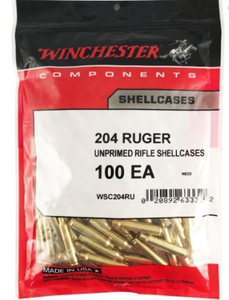 Winchester 204 Ruger Brass
