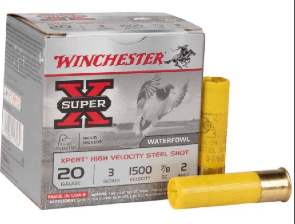 Winchester Xpert High Velocity 20 Gauge 3" 7/8 oz #2 Non-Toxic Plated Steel Shot