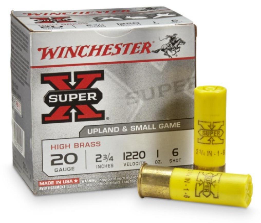 Winchester Super-X High Brass 20 Gauge 2-3/4" 1 oz #6 Shot
