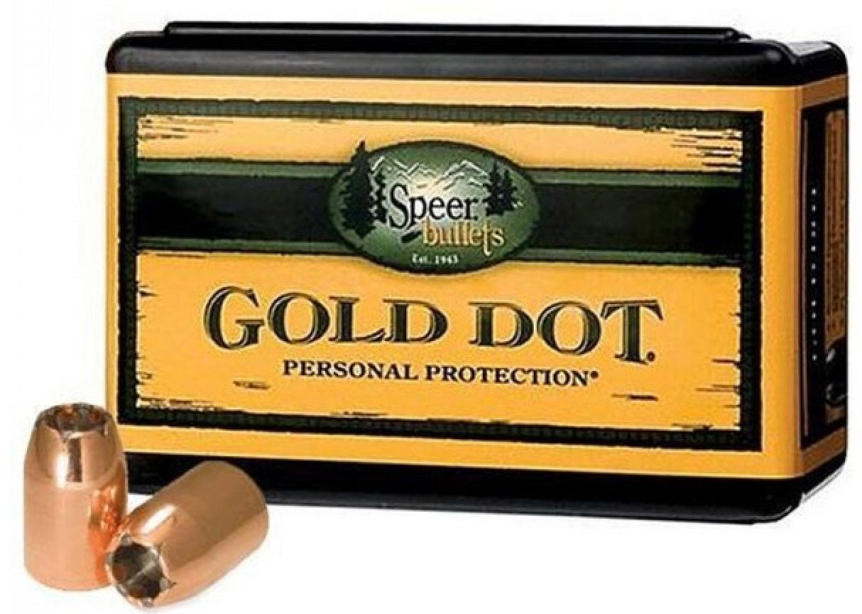 Speer Gold Dot 9mm Caliber (355 Diameter) 115 Grain Bonded Jacketed Hollow Point